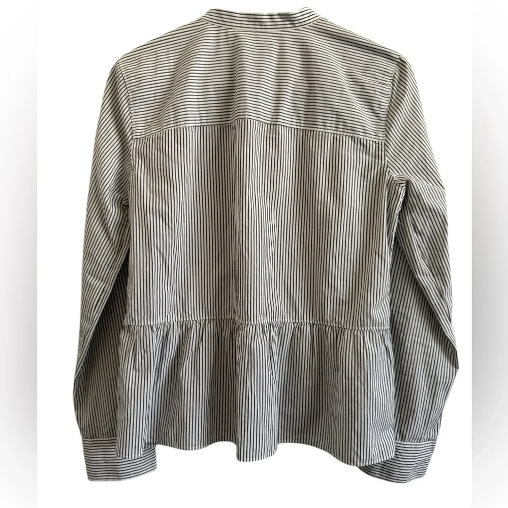 Madewell Lakeside Striped Peplum Blouse - Picture 7 of 15